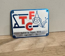 Plaque Insigne Automobile Émaillée TCF Rallye De Pâques 1974 Vinsobres 26