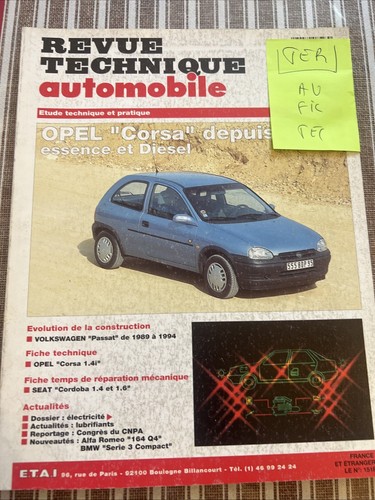 Revue technique opel corsa - opel,