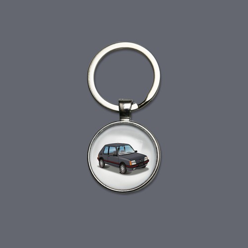 Porte clés peugeot 205 - porte-clés,