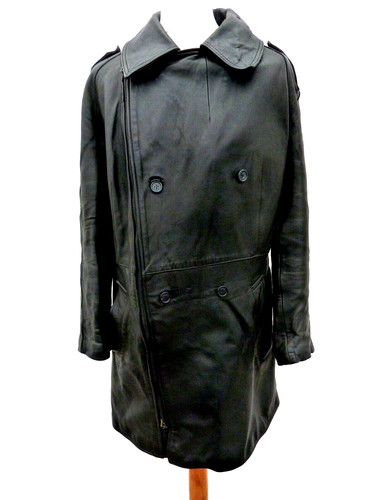 Veste cuir motocycliste - 3/4,