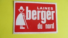sticker vintage laines Berger du Nord 6,5 cm / 9 cm