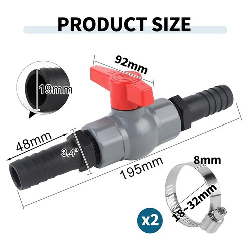 Vanne arrêt pvc - vanne,