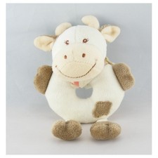 Doudou anneau hochet vache