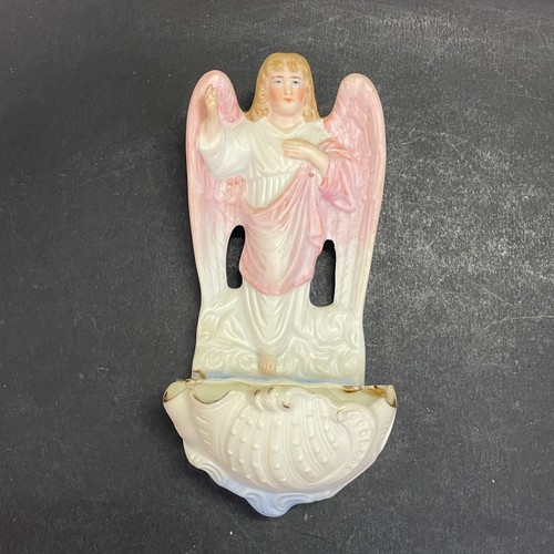 Bénitier sujet ange en - un, ange,