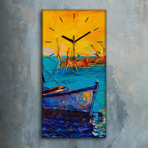 Horloge décorative sur toile