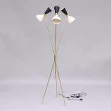 Lampadaire trépied diabolo