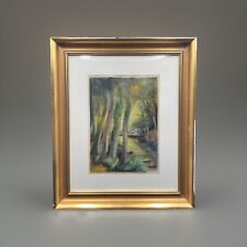 Dorette Muller Aquarelle "Rivière dans un sous-bois" Tableau Signé