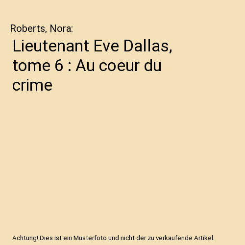 Lieutenant eve dallas - lieutenant,