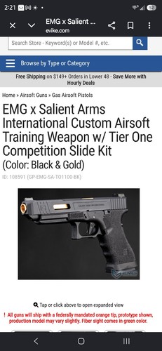 Emg salient arms int tier - salient, int'l