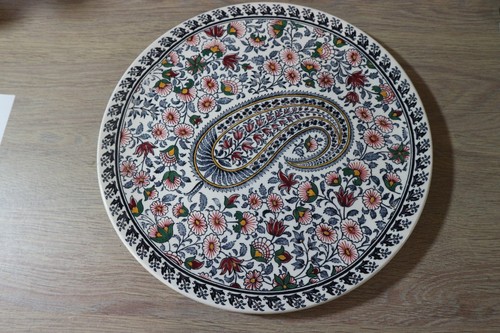 Grand plat faience gien - plat, de