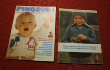 2 catalogues tricot anciens PINGOUIN  un enfant, un layette
