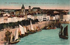 CARTE POSTALE LA ROCHELLE (17) LE PORT, CARTE ANCIENNE COLORISÉE