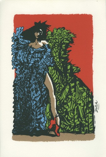 Blutch serigraphie femme - serigraphie,