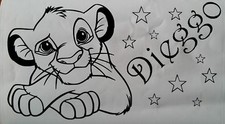 Sticker roi lion - ,, avec