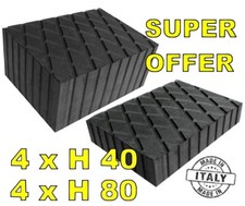 8 X bloc caoutchouc 4 H80 mm