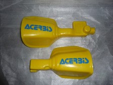 protèges mains vintage gauche et droit ACERBIS jaunes et bleus réf 54-16