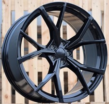 4X jantes noires 19" style ESTORIL 8J ET45 5X112 pour VW Golf Jetta Caddy
