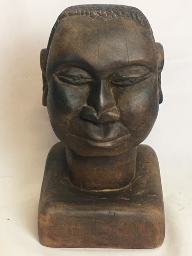 Art africain statue buste - -,