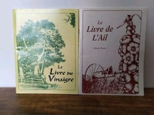 EMILY THACKER LE LIVRE DE L'AIL  ET LE LIVRE DU VINAIGRE LOT 2 LIVRES