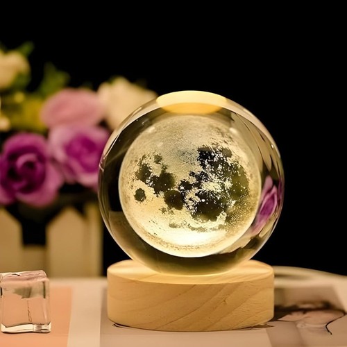 Lampe nuit boule cristal - lampe,