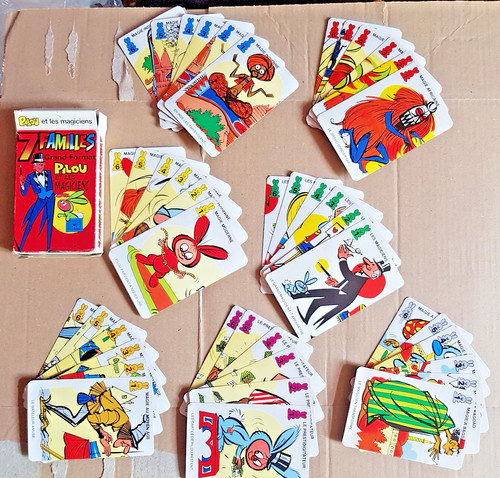 Jeu carte famille - jeu, 7