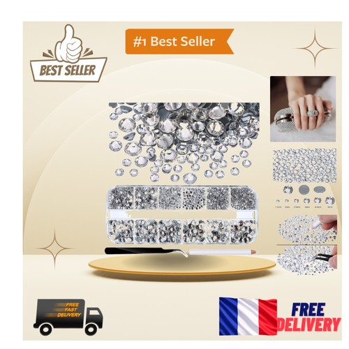 Strass hotfix verre ronds - en,