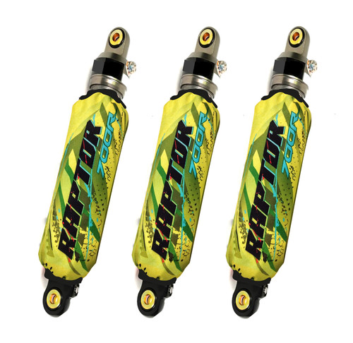 Lime yellow atv shock covers - shock,