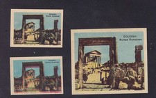 3 ancienne    étiquette  allumettes Russie  BN185824 Tunési Dougga