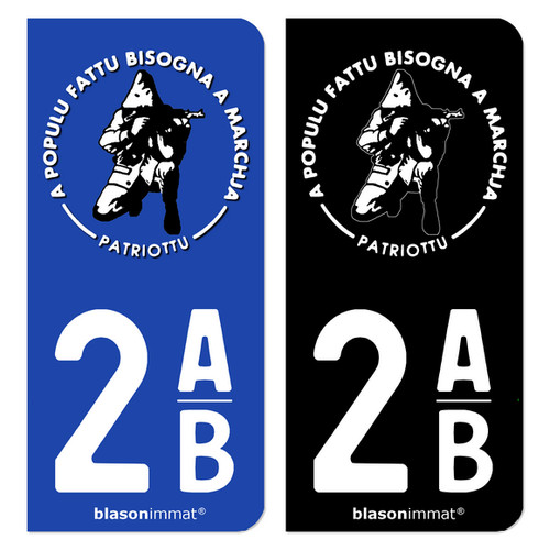 Autocollant plaque