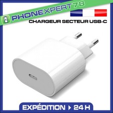 BLOC SECTEUR CHARGEUR RAPIDE PRISE USB-C POUR IPHONE 15/14/13/12/11/XR/X/PRO/MAX