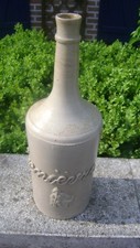 ANCIENNE RARE BOUTEILLE EN GRES POUR DU GENIÈVRE fin XIXème COLLECTION D1506