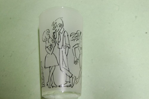 Verre decor dessiné - verre,