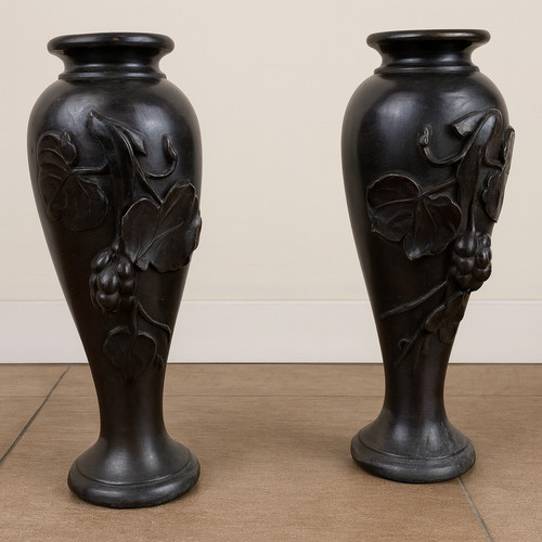 Paire vases bronze - paire, à