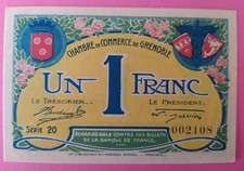 NECESSITE 1 FRANC CHAMBRE DE