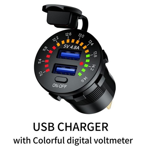 Usb car charger 12v - car, dual