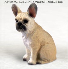 Figurine Mini Peinte À La Main Bouledogue Français Fauve