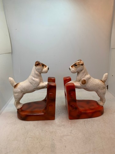 Paire serre livres - de, chien