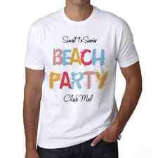 ULTRABASIC Homme Tee-Shirt Fête De Plage Au Club Med Club Med Beach Party