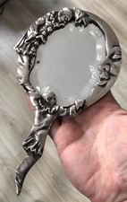 Ancien Miroir à main Bronze