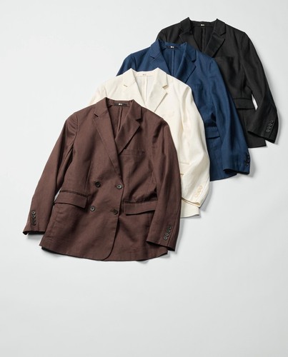 Veste lin premium uniqlo - veste,