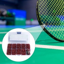 Kit De Remplacement D'œillets De Badminton Rouges Avec Conteneur à