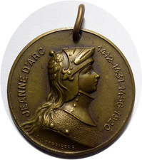 Médaille Ville du Mans Jeanne d'Arc 1920 par Corbierre