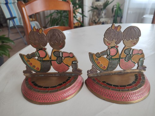 Paire serre livres vintage - paire,
