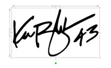 sticker, autographe, signature