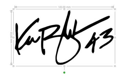 Sticker autographe signature - sticker,,