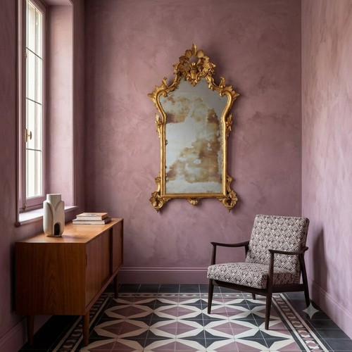 Miroir ancien style baroque - miroir,
