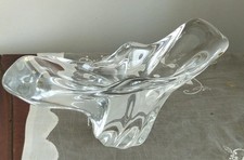 BACCARAT CRISTAL CLAIR CENTRE DE TABLE/COUPE VIDE POCHE SIGNÉ 