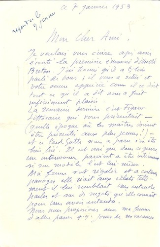 Lettres autographes de - autographes,
