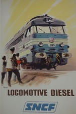 Affiche Poster Train SNCF