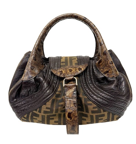 Fendi borsa zucca logo - zucca, ff